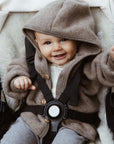 Engel Natur Hooded jacket - 100% Virgin wool - Oversized fit - Walnut Clothing Walnut / 50/56