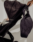 Tothemoon ☾ Tothemoon ☾ - Diaper bag with zipper - 100% Cotton Black print