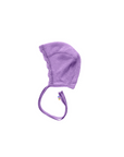 Joha Bonnet - Wool & silk - Pointelle - Purple Clothing 37cm
