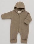 Overall - Met ris - 100% Scheerwol - Oversized pasvorm - Walnut