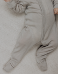 Tothemoon ☾ Tothemoon ☾ - Sleep suit - 2 in 1 Foot - Wool & silk - Needle pattern - Dove Clothing 50