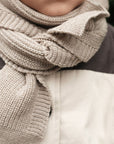 Hvid - Gustave Kids Scarf - 100% Merino wool