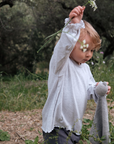 Shirt - Long sleeve - Piquette cuffs - Organic cotton - Light grey