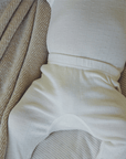 Tothemoon ☾ Tothemoon ☾ - Footed baby pants - Wool & silk - Pointelle Clothing 50