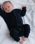 Joha Sleep Suit - 100% Wool - 2 in 1 Foot - Navy Clothing 50
