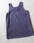 Tothemoon ☾ - Ziggy dress - V-shaped back - 100% Cotton - Handmade in Holland - Charcoal