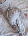 Sleep suit - 2 in 1 Foot - Organic cotton - Light grey