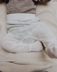 Joha Footed Baby Pants - Wool & Silk - Pointelle - Natural Clothing 50