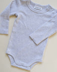 Tothemoon ☾ - Body - Long sleeve - Organic cotton - Light grey