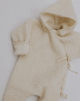 Binibamba Snuggle suit - 100% Wool - Milk Outerwear Small (0-6m)