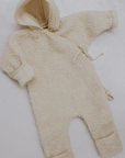Binibamba Snuggle suit - 100% Wool - Milk Outerwear Small (0-6m)