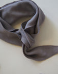 Tothemoon ☾ - Triangle Scarf - 100% Wool - Rib - Taupe