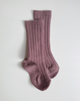 condor Ribbed knee socks - Earthy Colors Socks Violet / 3-6m