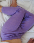 Joha Pants - Wool & Silk - Pointelle - Purple Clothing 60