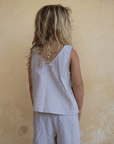 Tothemoon ☾ Tothemoon ☾ - Tita top - V-shaped back - 100% Cotton - Handmade in Holland Clothing Dark Olive / 1Y