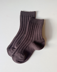 condor Ribbed Socks - Earthy Colors Socks Truffle / 3-6m
