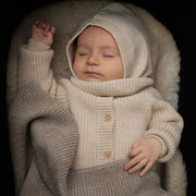 Hvid Hvid - Balaclava - 100% Merino wool Otter / 1-3y