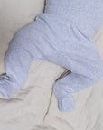 Tothemoon ☾ - Footed baby pants - Organic cotton - Light grey