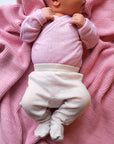 Tothemoon ☾ - Footed baby pants - 100% Wool - Moonbeam