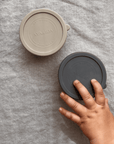 Aya & Ida Snack container - Set of 2 - 100 ml Eat Dark Grey/Cream Beige