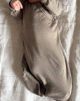 Tothemoon ☾ - Wrap-around - Sleeping bag - With zipper - 100% Wool - Rib - Taupe