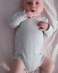 Tothemoon ☾ - Body - Long sleeve - Organic cotton - Light grey