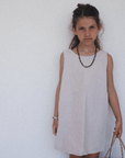 Tothemoon ☾ Tothemoon ☾ - Ziggy dress - V-shaped back - 100% Cotton - Handmade in Holland Clothing Sand / 1Y