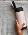 Aya & Ida Kids straw bottle - 350 ml Eat Soft Rose