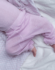 Joha Baby Pants - Wool & Silk - Pointelle - Soft Rose Clothing 60
