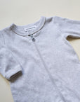 Tothemoon ☾ - Sleep suit - 2 in 1 Foot - With zipper - Organic cotton - Light grey