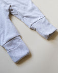 Tothemoon ☾ - Sleep suit - 2 in 1 Foot - With zipper - Organic cotton - Light grey