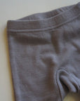 Tothemoon ☾ - Babybroekje met voetjes - 100% Wol - Rib - Taupe