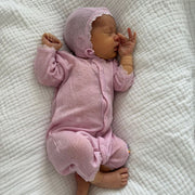 Jumpsuit - Wool & Silk - Pointelle - Soft Rose