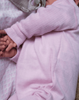 Joha Sleep Suit - 100% Wool - 2 in 1 Foot - Soft Rose Clothing 50