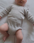 Tothemoon ☾ - Body - Long sleeve - Organic cotton - Light grey