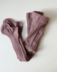 condor Ribbed tights - Earthy colors Socks Violet / 0-3m