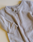 Tothemoon ☾ Tothemoon ☾ - Sleep suit - 2 in 1 Foot - With zipper - Wool & silk - Needle pattern - Dove Clothing 50
