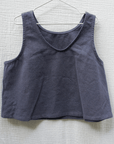 Tothemoon ☾ Tothemoon ☾ - Tita top - V-shaped back - 100% Cotton - Handmade in Holland Clothing Dark Olive / 1Y