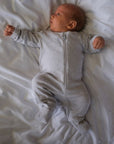 Tothemoon ☾ - Sleep suit - 2 in 1 Foot - With zipper - Organic cotton - Light grey