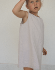 Tothemoon ☾ Tothemoon ☾ - Ziggy dress - V-shaped back - 100% Cotton - Handmade in Holland Clothing Sand / 1Y
