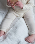 Newborn pants - Wool & Silk - Natural