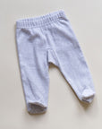 Tothemoon ☾ - Footed baby pants - Organic cotton - Light grey