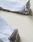 Tothemoon ☾ - Footed baby pants - Organic cotton - Light grey