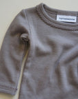 Tothemoon ☾ - Body - Long sleeve - 100% Wool - Rib - Taupe