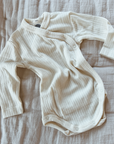 Cosilana Cross-over Body - Long sleeve - Wool, Silk & Cotton - Newborn body - Zoen voor Gust