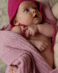 Hvid Kiki deken - 100% Italiaans merino wol - Dik gebreid