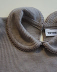 Tothemoon ☾ - Collar Body - Long sleeve - 100% Wool - Rib - Taupe