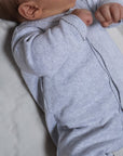 Tothemoon ☾ - Sleep suit - 2 in 1 Foot - Organic cotton - Light grey