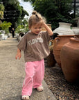 Ziggy Zaza - Twin Stripe Terry Pants - Pink