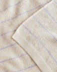 Hvid Hvid Harry blanket - 100% Merino wool - Medium thick knit Blankets Cream & Lilac